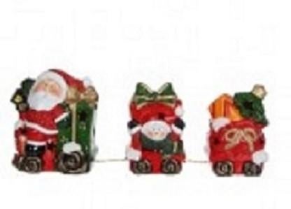 Kersttrein 3-delig met led-verlichting, Diversen, Verzenden, Nieuw