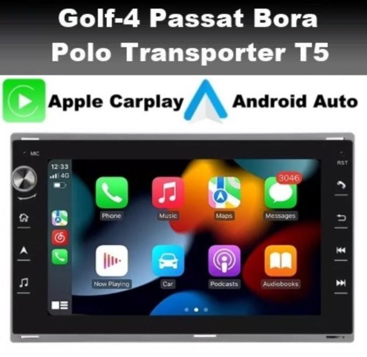 Vw Polo Golf4 Bora Passat radio 2din navigatie android 11, Ophalen of Verzenden, Nieuw