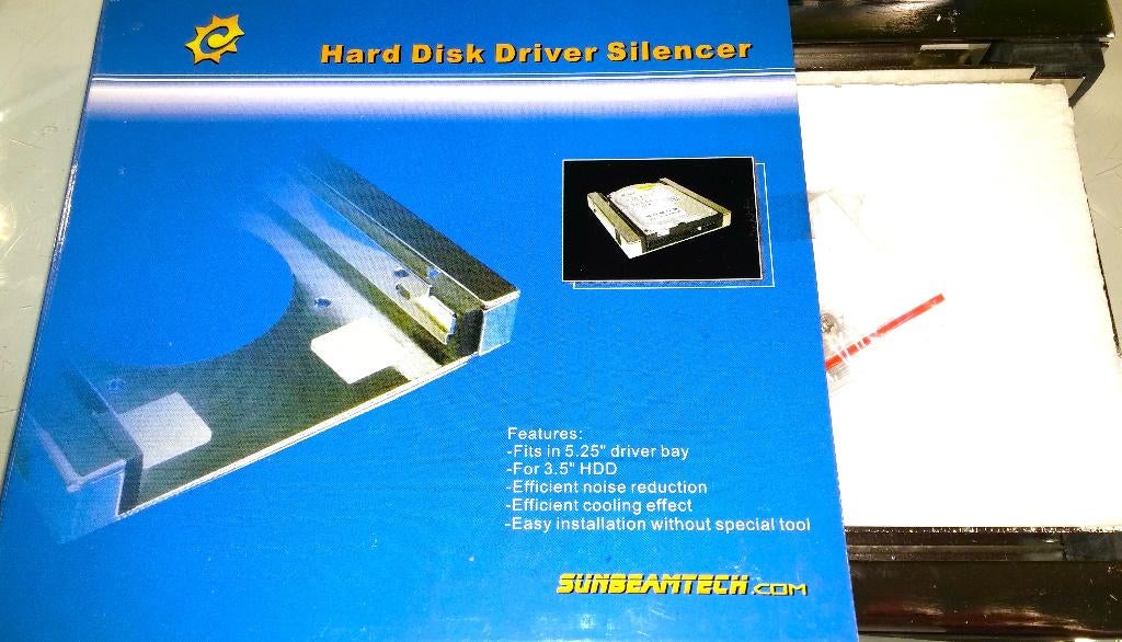 3.5 inch to 5.25 inch HDD Hard Disk Silencer Drive Bay Mount, Intern, PATA, HDD, Nieuw