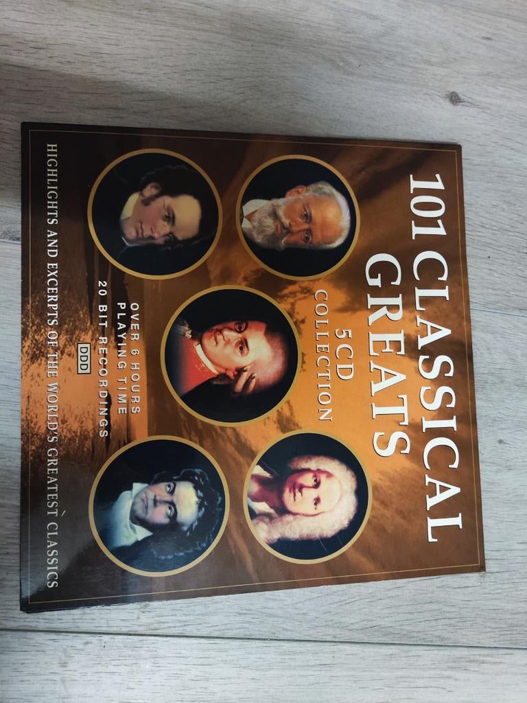 101 Classical Greats - 5CD Collectie, Boxset, Overige typen, Ophalen of Verzenden, Zo goed als nieuw
