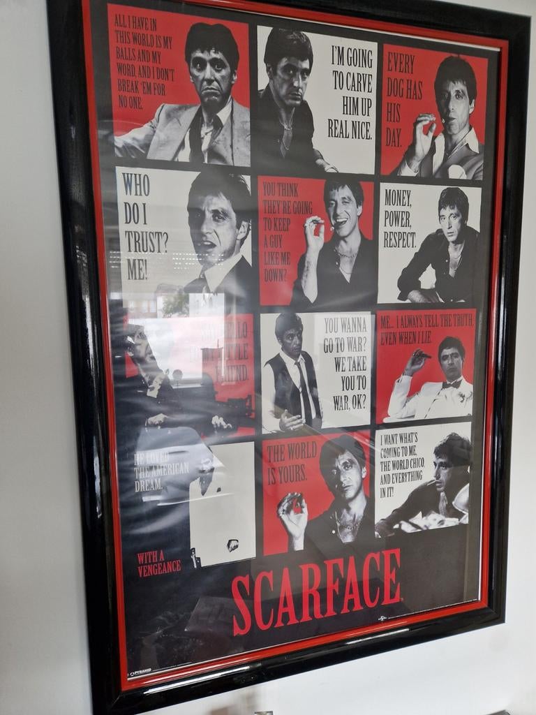 Te koop schilderij scarface, Huis en Inrichting, Ophalen, Zo goed als nieuw, Schilderij