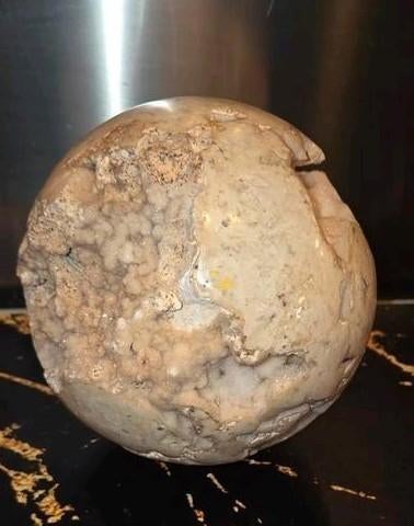 Grote Amethist Bol met Kristalstructuur - 12cm, 2.2kg, Ophalen of Verzenden, Mineraal
