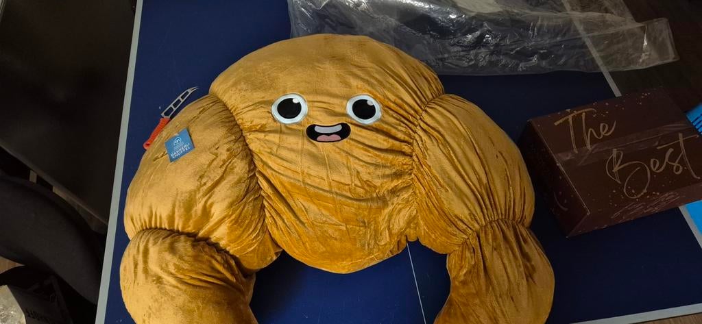 Ah knuffel xxxl croissant  hamster, Ophalen of Verzenden, Nieuw