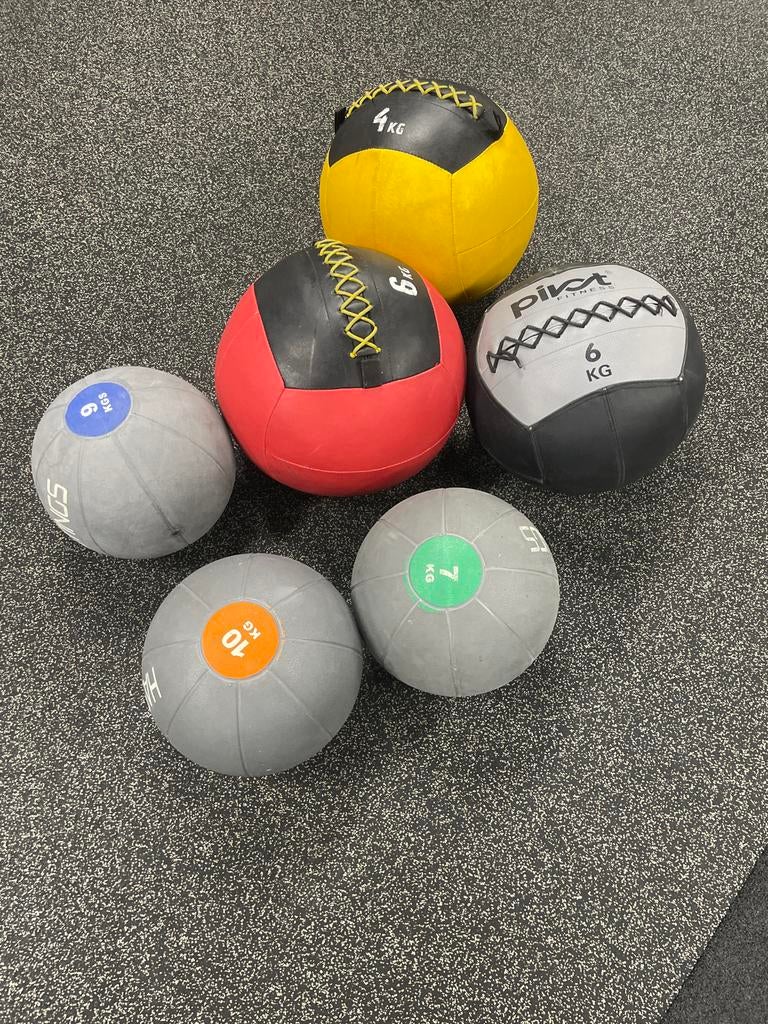 Medicine ball & wall ball set, Ophalen, Gebruikt, Armen, Medicijnbal