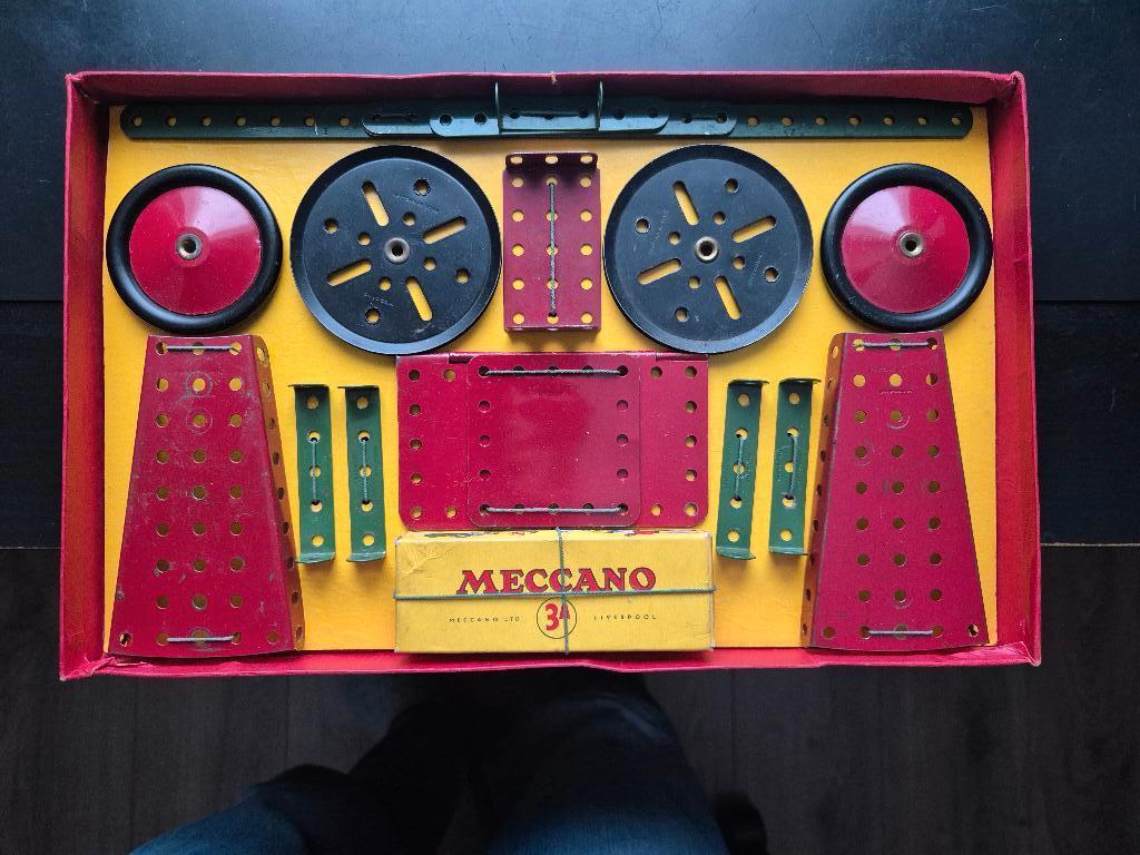 Meccano doos 3A, Ophalen of Verzenden, Gebruikt