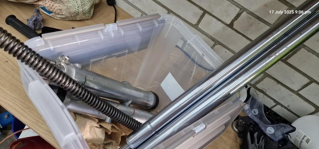 GS750 voorvoork en remklauw in onderdelen gepolijst., Ophalen of Verzenden, Gebruikt