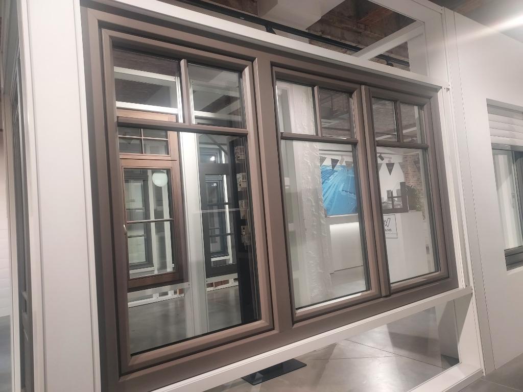 Showroom raamkozijn Hr++ bezorgen factuur mogelijk, Kunststof, Ophalen of Verzenden, Zo goed als nieuw, Inclusief glas