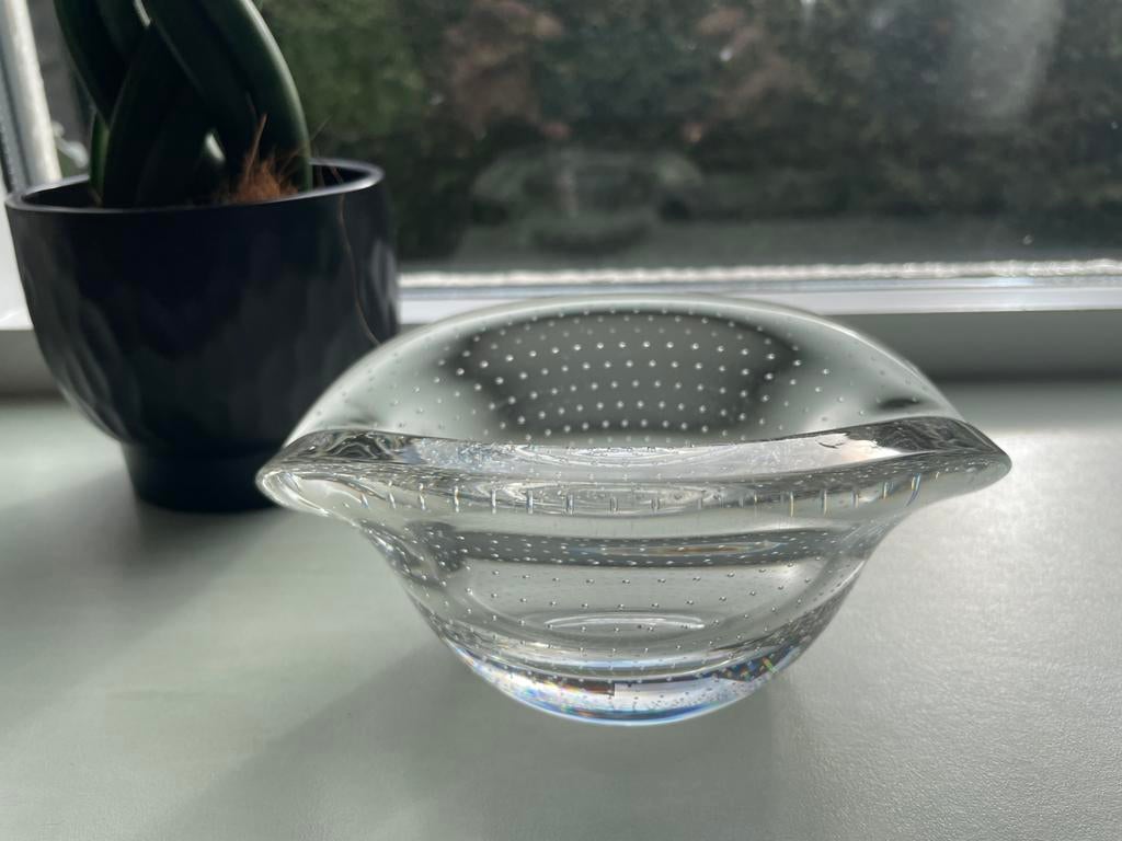 Spijkerglas asbak Leerdam Copier of Meydam glas, Antiek en Kunst, Ophalen of Verzenden
