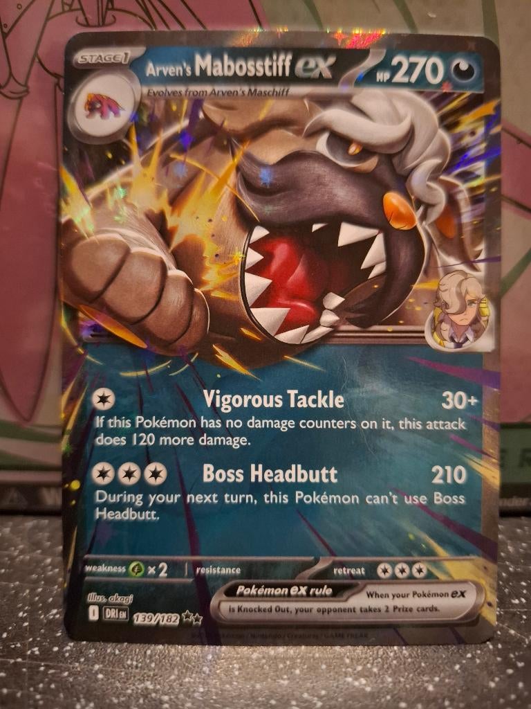 Pokemon Mabosstiff DRI EX 139/182, Ophalen of Verzenden, Nieuw, Losse kaart
