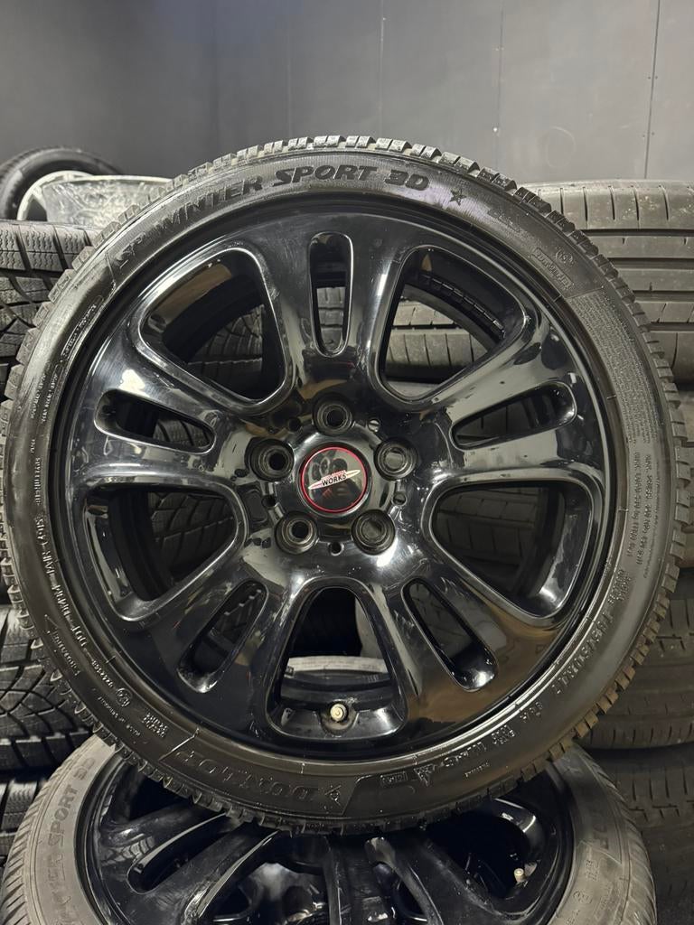 ❗️️ORIGINELE MINI COOPER JCW F56 17 INCH VELGEN WINTERBANDEN, 18 inch, Mini, Banden en Velgen, Mini