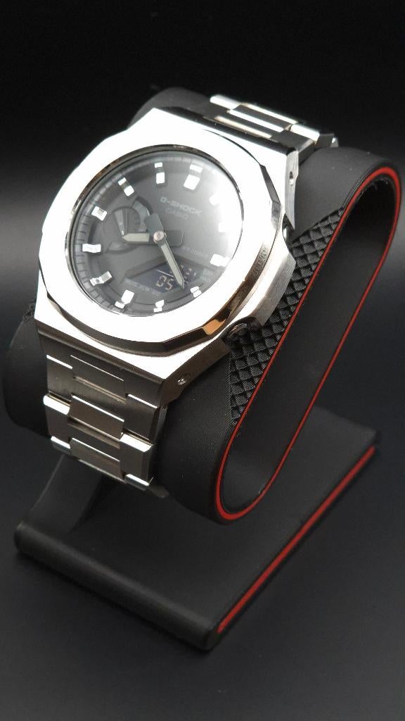 Casio G-Shock Nautilus Mod – GA-2100 – Full steel Edition, Sieraden, Tassen en Uiterlijk, Horloges | Heren, Ophalen of Verzenden