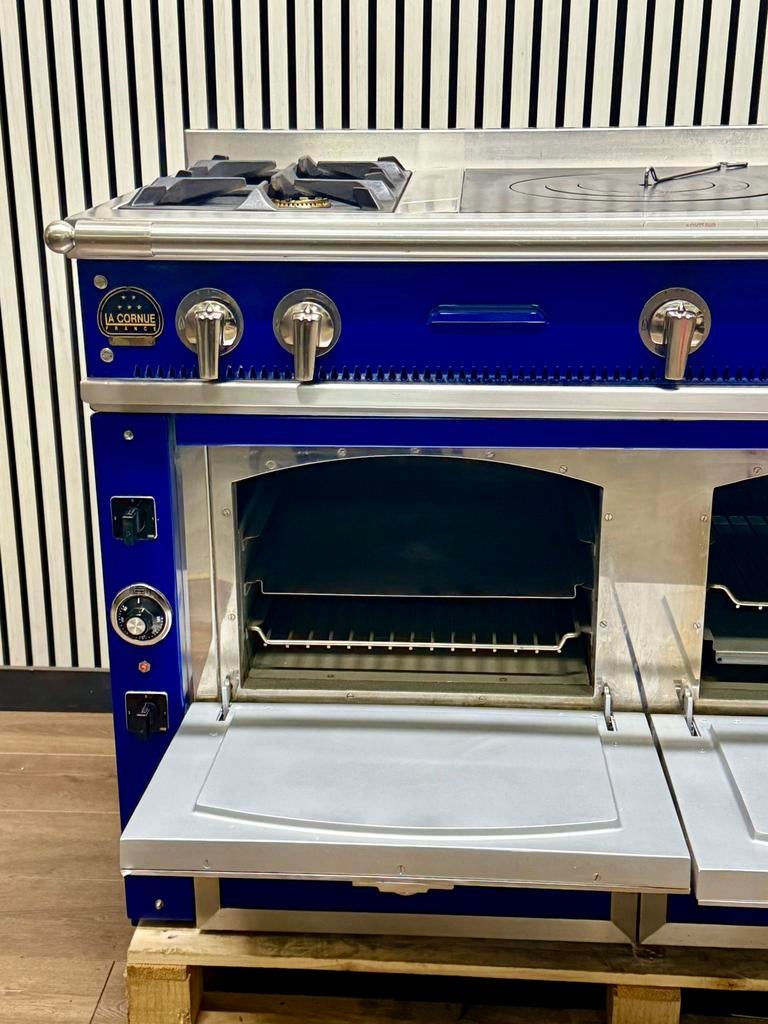 Luxe La Cornue met coupe de feu & 2 elektrische zones 120cm, Fornello Esperta, Grill, Ophalen of Verzenden, Zo goed als nieuw
