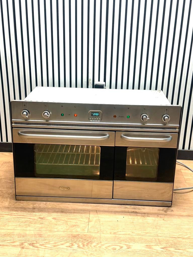 Luxe Boretti Inbouwoven RVS met dubbele oven 90 cm, Witgoed en Apparatuur, Ovens, Hete lucht, Fornello Esperta, Ophalen of Verzenden