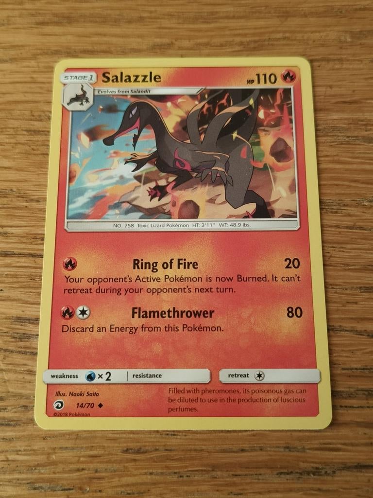 Salazzle 14/70 dragon majesty, Ophalen of Verzenden, Zo goed als nieuw, Losse kaart