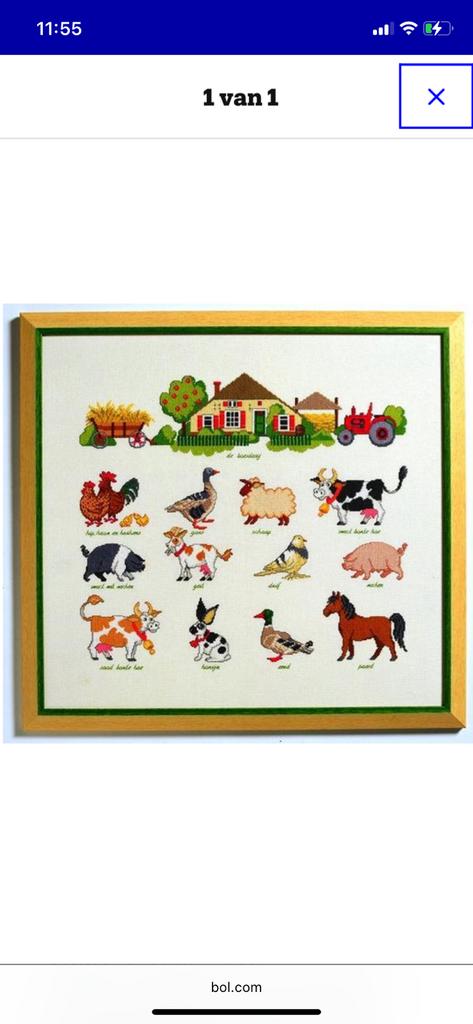 Borduutpakket permin the farm, Ophalen of Verzenden, Zo goed als nieuw, Borduurpakket