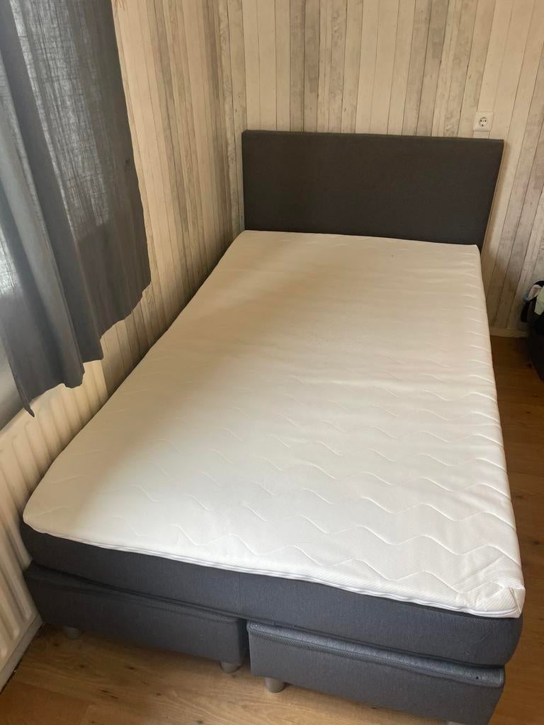Leen Bakker Boxspring Alta 1.20 x 2.00, Ophalen, Zo goed als nieuw, Twijfelaar, 120 cm