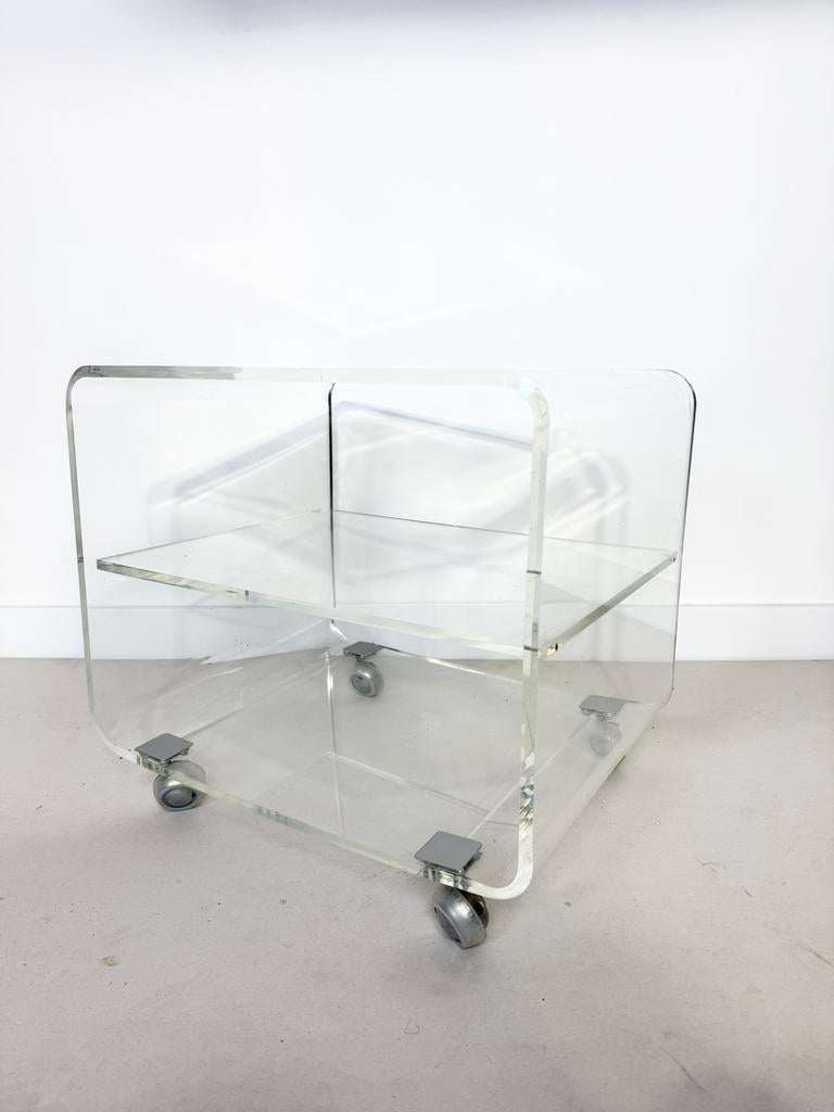 Space Age Lucite / Acryl trolley – West Germany – ca. 1970, Ophalen
