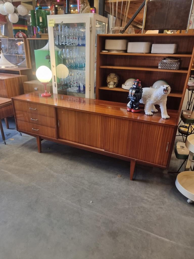 Vintage sideboard dressoir jaren 60, Huis en Inrichting, Kasten | Dressoirs, Gebruikt, 25 tot 50 cm, Ophalen