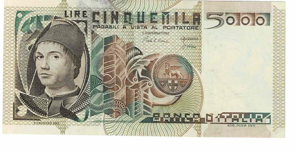 5.000 Italiaanse lire 1979  - XF-, Postzegels en Munten, Bankbiljetten | Europa | Niet-Eurobiljetten, Verzenden, Italië