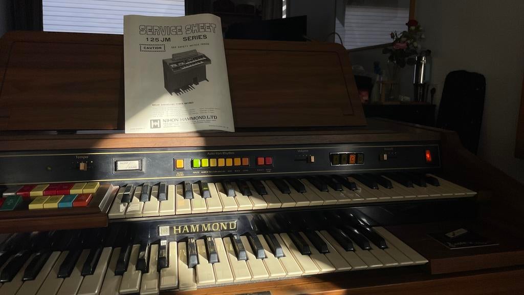 Orgel Hammond, 125JM Leslie – vintage, Muziek en Instrumenten, Orgels, Ophalen, Gebruikt, 2 klavieren, Hammondorgel