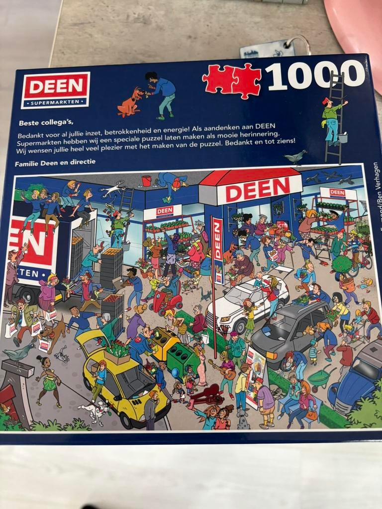 Deen supermarkten puzzel 1000 stukjes, Ophalen of Verzenden, 500 t/m 1500 stukjes, Zo goed als nieuw