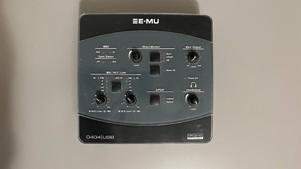E-MU 0404 USB Audio Interface — Professionele 24-bit/192kHz, Ophalen of Verzenden, Gebruikt, Audio