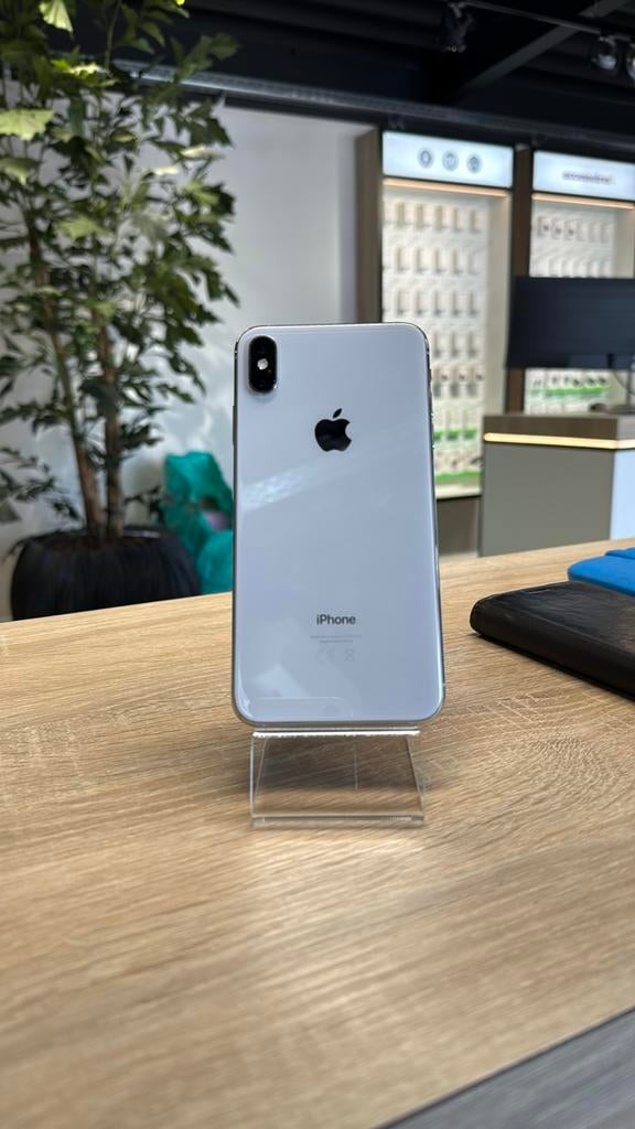  iPhone XS Max 64GB Silver Batterij 100% 2 jaar garantie, Telecommunicatie, Mobiele telefoons | Apple iPhone, Ophalen of Verzenden