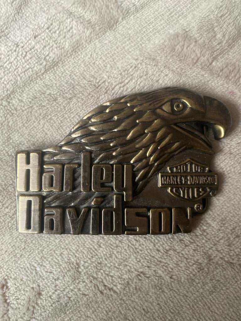 Harley Davidson Riem Buckle - Adelaar, Kleding | Heren, Ophalen of Verzenden, Gedragen, Losse buckle of gesp