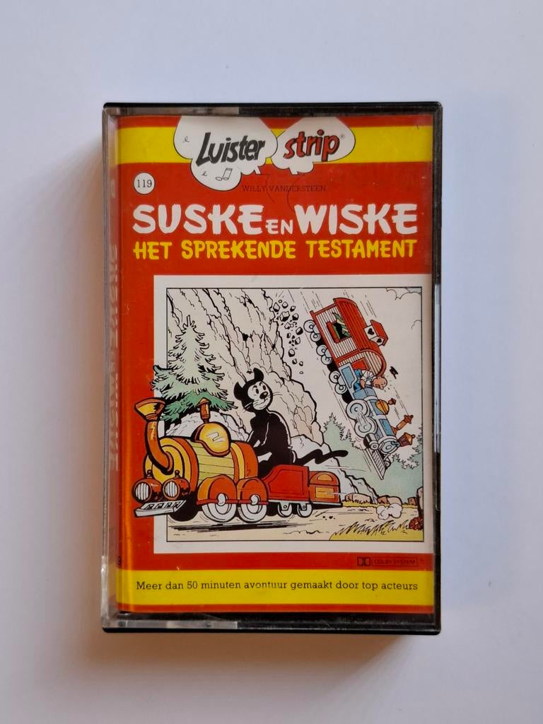 Suske en Wiske cassettebandje, Verzamelen, Speelkaarten, Jokers en Kwartetten, Ophalen of Verzenden, Zo goed als nieuw, Kwartet(ten)