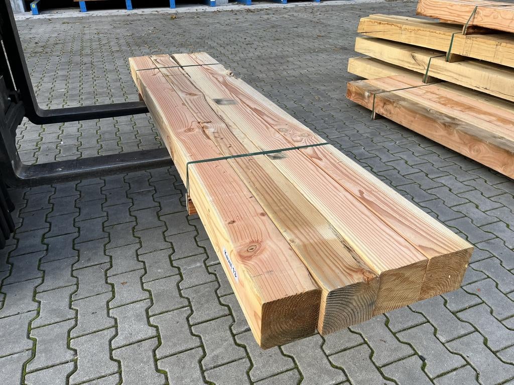 Restant partij Douglas balken 143x143x2500mm, Ophalen, Zo goed als nieuw, 250 cm of meer, Balken