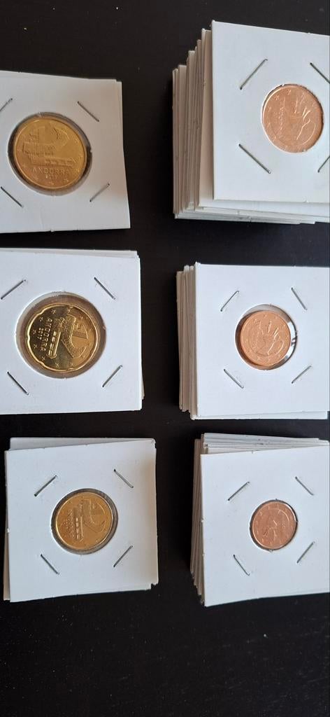 Andorra 1,2,5,10,20,50 cent bieden per stuk, Ophalen of Verzenden, Overige landen, 2 euro
