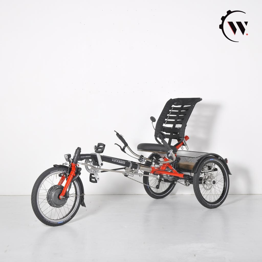 Van Raam Easy Sport Signaalrood-Zwart Ligfiets Driewielfiets, Fietsen en Brommers, Fietsen | Driewielfietsen, Ophalen, Nieuw, Van Raam