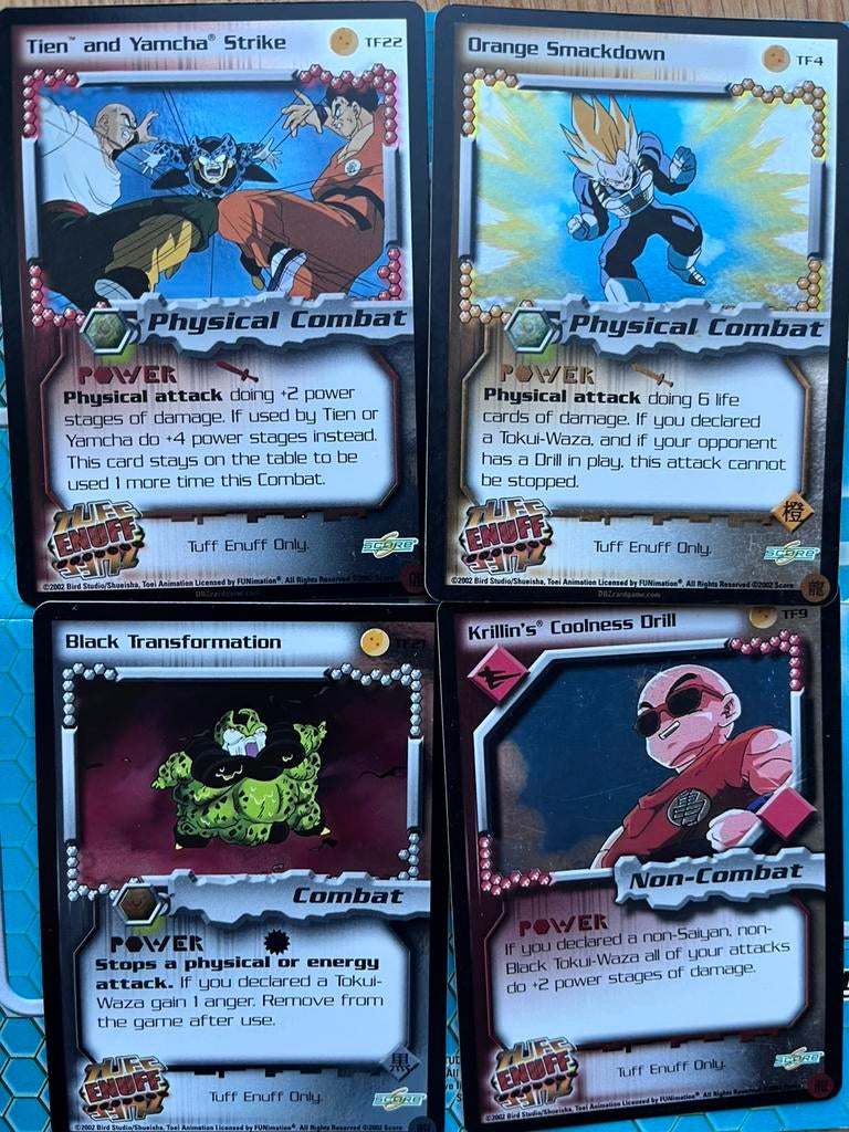 Dragonball z kaarten ccg - Tuff Enuff Promo’s, Verzenden, Zo goed als nieuw, Meerdere kaarten