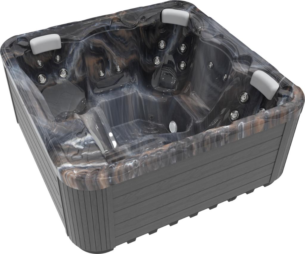 Jacuzzi Callisto Made in EU 200x200cm P&P 2 Ligplaatsen Spa, Ophalen of Verzenden, Filter, Vast