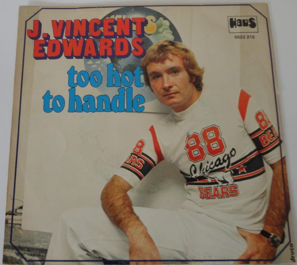 J.Vincent Edwards > Too Hot To Handle, Gebruikt, 7 inch, Single, Ophalen of Verzenden