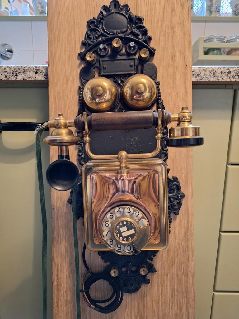 Unieke vintage wandtelefoon, Telecommunicatie, Ophalen