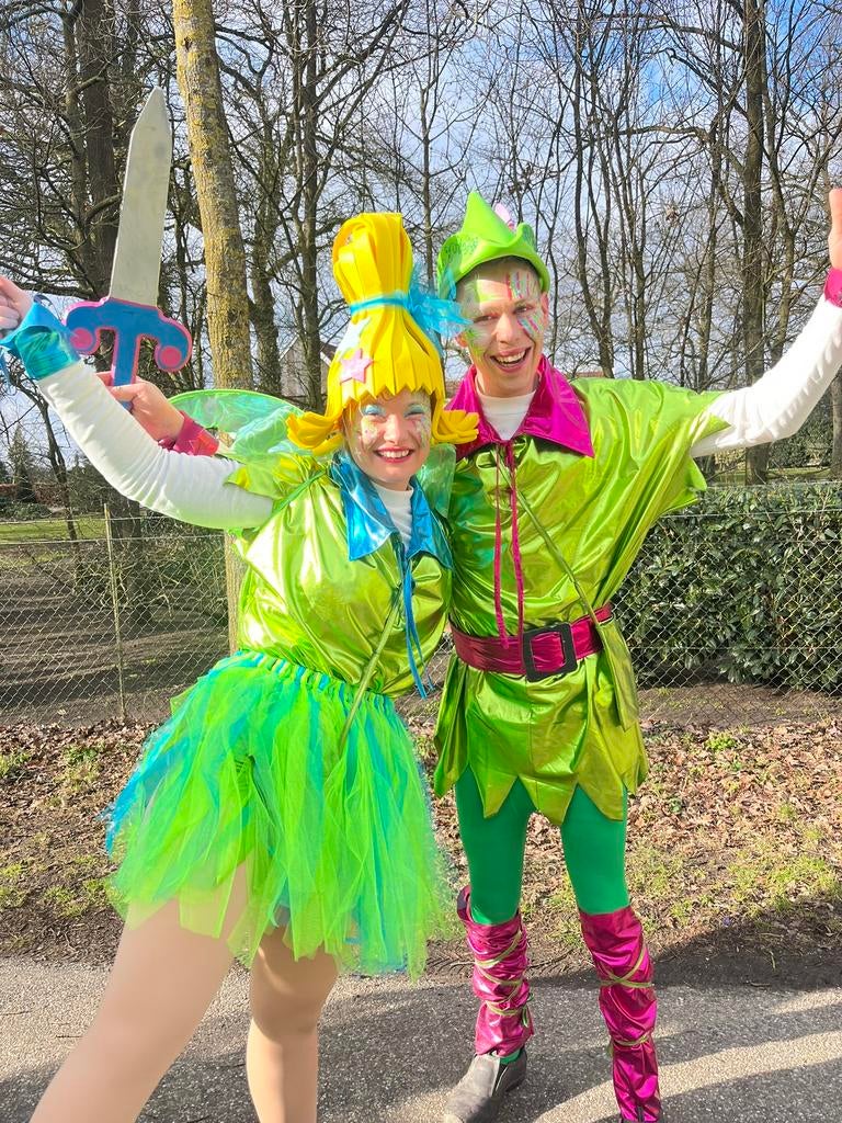 Grote Loopgroep Carnavalspakken Neverland (56 stuks), Ophalen of Verzenden, Zo goed als nieuw, Maat 46/48 (XL) of groter, Carnaval