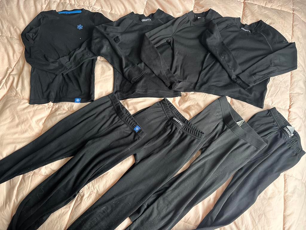 4 sets thermo ondergoed maat 120., Ophalen of Verzenden, Gebruikt, Jongen of Meisje, Sport- of Zwemkleding