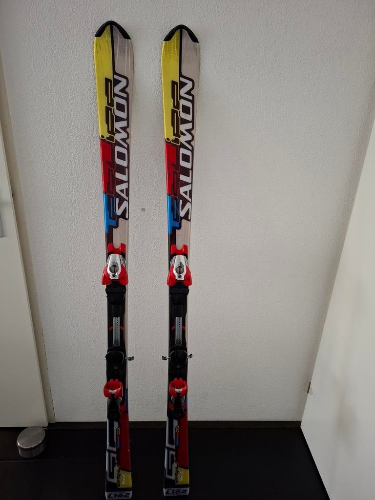 Te koop ski's merk Salomon gebruiksklaar. Lengte 162 cm, Sport en Fitness, Ophalen, 160 tot 180 cm, Gebruikt, Salomon