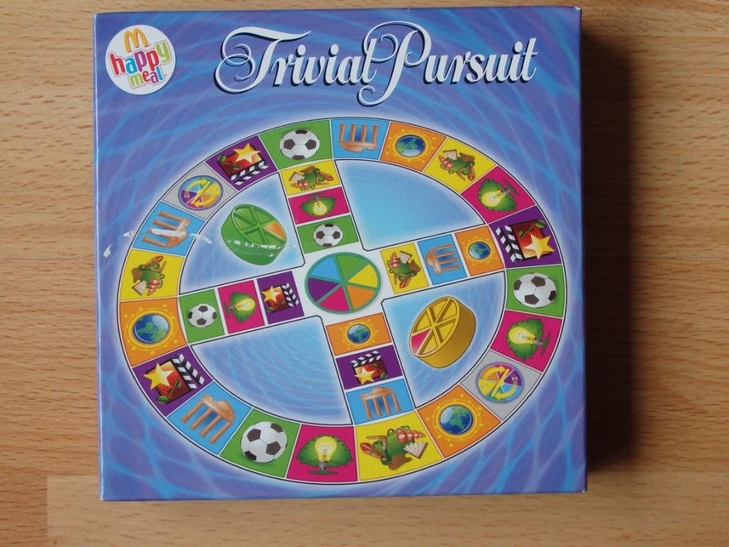 Trivial Pursuit uit Mc Donalds Happy Meal 2009, Ophalen, Zo goed als nieuw, Mac Happy Meal/Hasbro