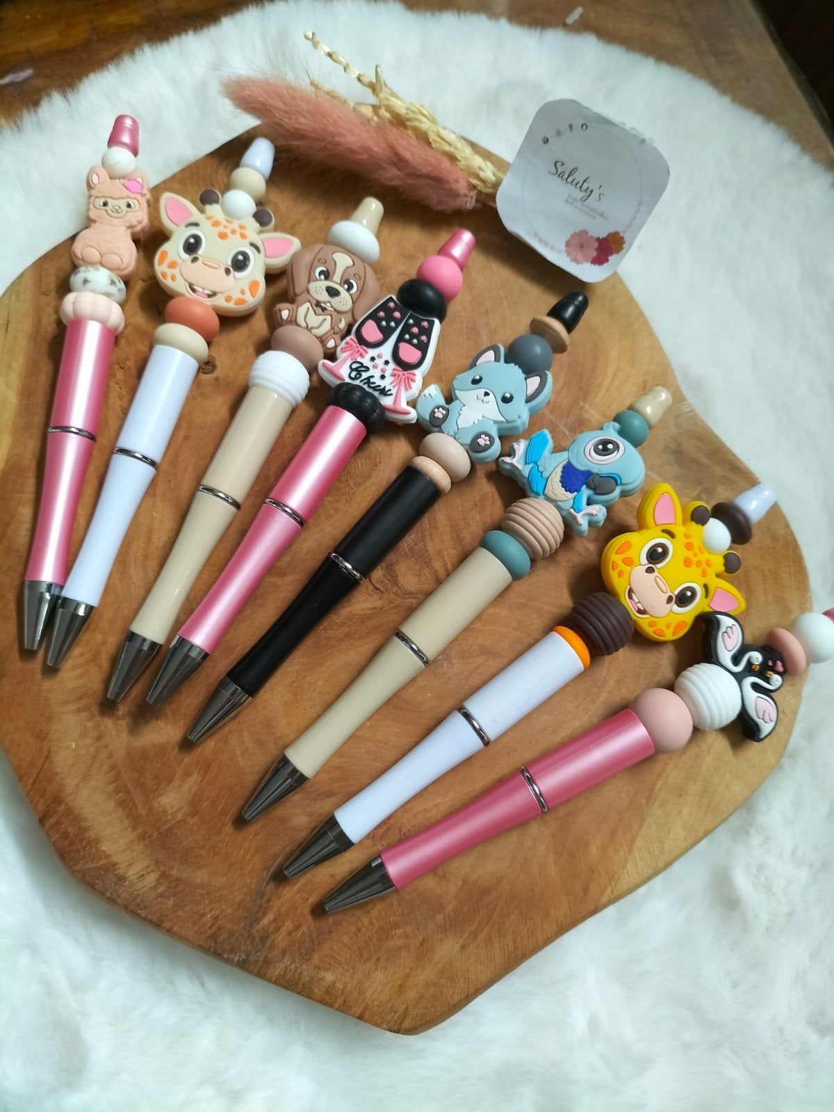 Nieuw • Cadeau pen • Diverse varianten • Kralenpen, Diversen, Schrijfwaren, Salutys kinder- en kraamcadeaus, Nieuw, Ophalen of Verzenden