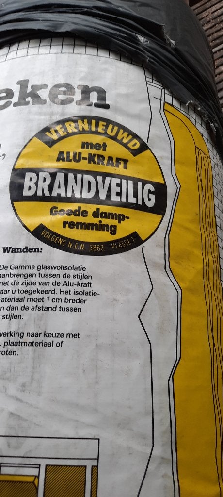 Glaswol deken, Ophalen, 4 tot 8 cm, Vloerisolatie, Nieuw