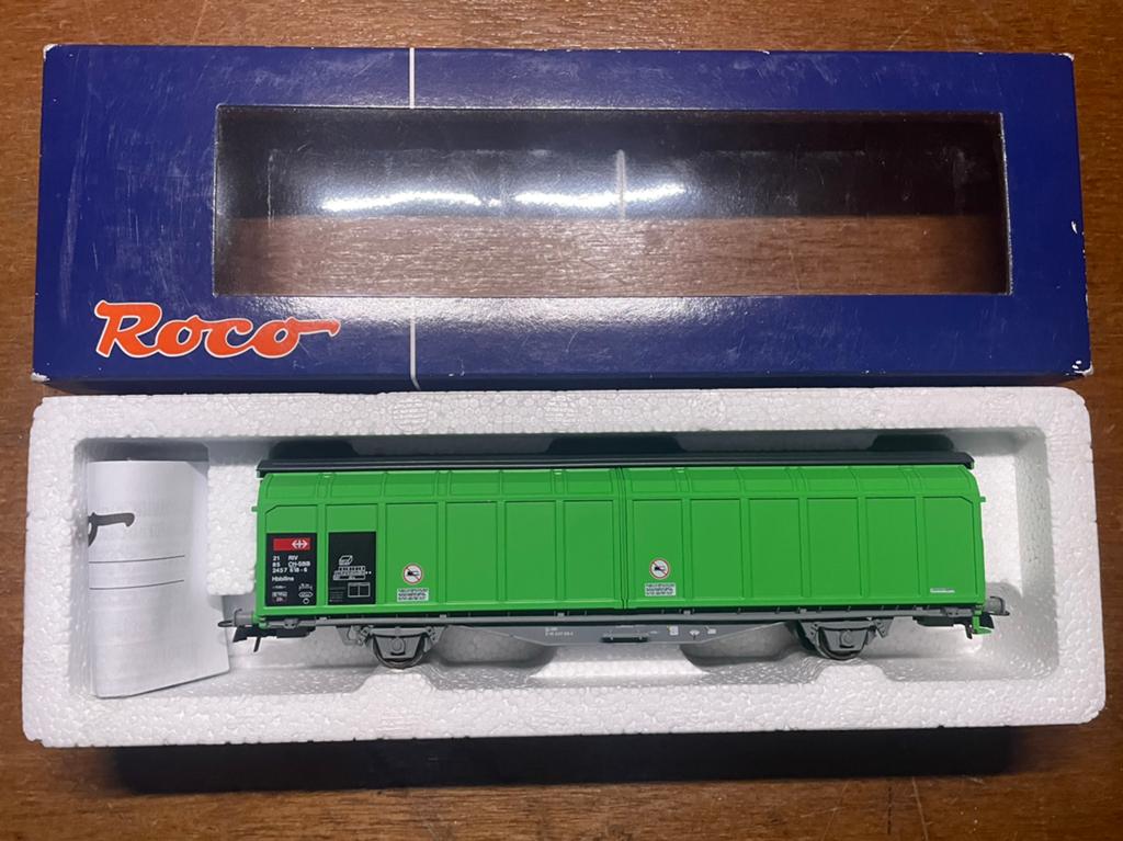 Roco 67798, SBB Schuifwandwagen H0, Hobby en Vrije tijd, Modeltreinen | H0, Gelijkstroom, Wagon, Ophalen of Verzenden, Zo goed als nieuw