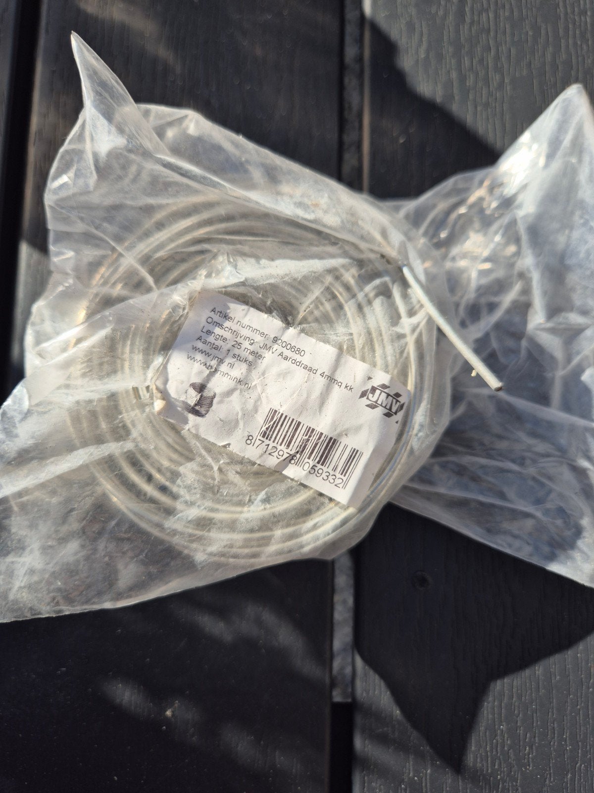 Installatiedraad 4mm² - restant in verpakking, Ophalen of Verzenden, Nieuw, Overige merken, Kabel of Snoer
