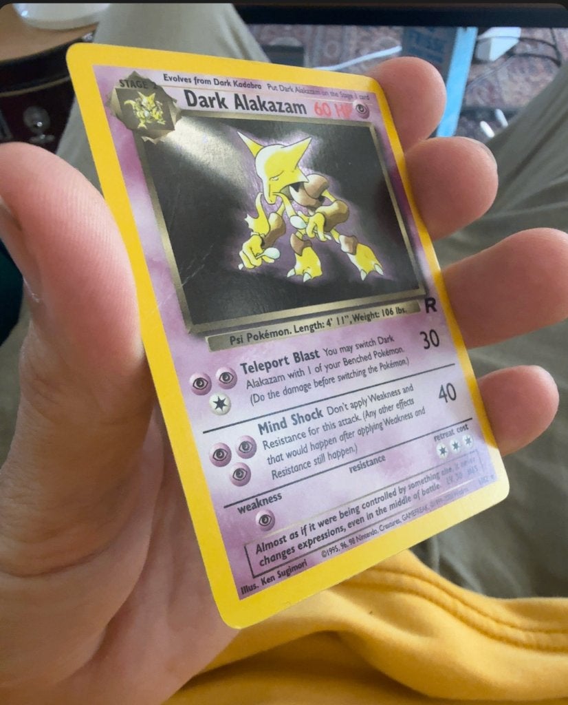 Pokémon Dark Alakazam Holo 1/82 Team Rocket (Near Mint), Verzenden, Zo goed als nieuw, Losse kaart, Foil