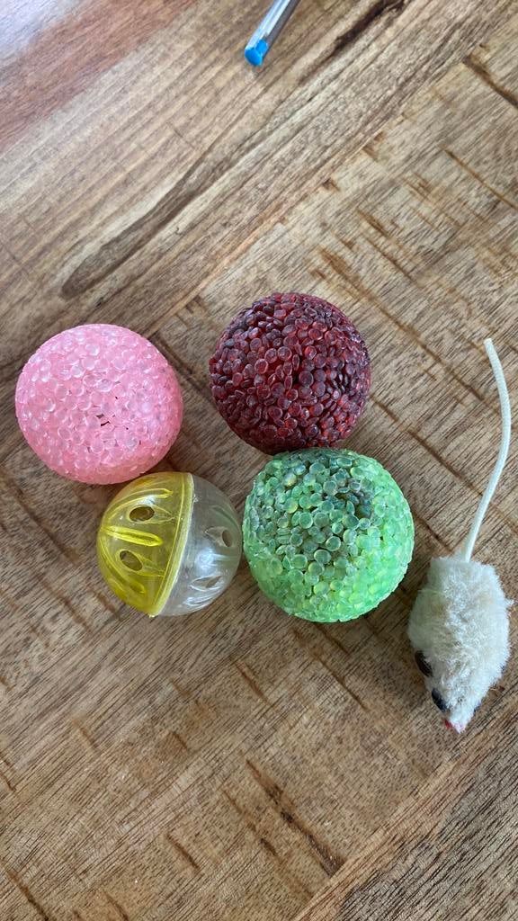 Katten Speelbal met rammelaartje, Ophalen of Verzenden, Gebruikt