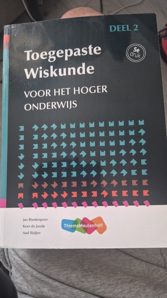 Toegepaste wiskunde Deel 2 5de druk, Ophalen, ThiemeMeulenhoff, HBO, Zo goed als nieuw