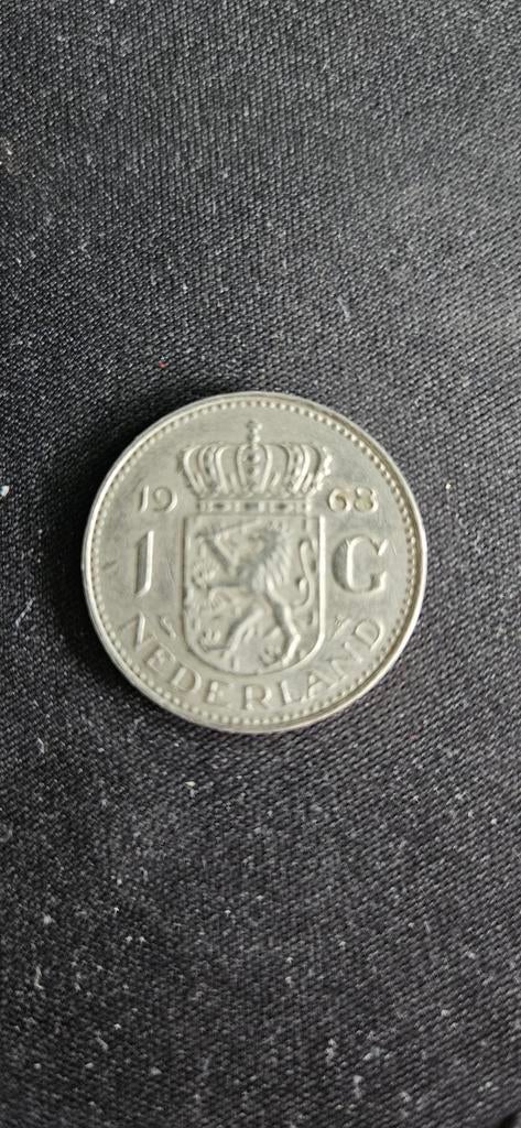 Nederlandse 1 gulden munt 1968 Koningin Juliana, Ophalen of Verzenden, Koningin Juliana, 1 cent, Losse munt