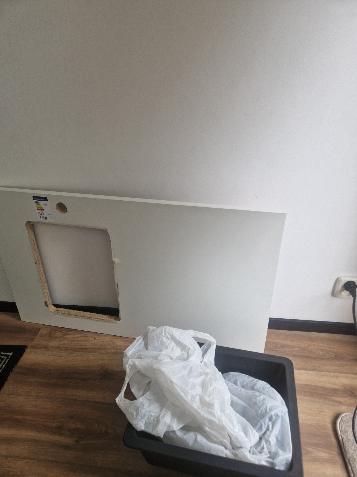 Ikea keukenblad met wasbak en shiffons, Ophalen, Nieuw