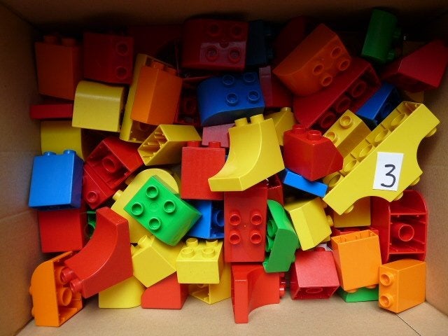 * Duplo: In totaal 140 blokken, stenen, 2 aparte foto's *, Gebruikt, Overige thema's, Ophalen of Verzenden, Duplo